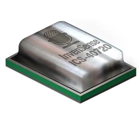 ICS-40720 75 Hz ~ 20 kHz Analoogmicrofoon MEMS 1,5 V ~ 3,63 V Omnidirectionele soldeer