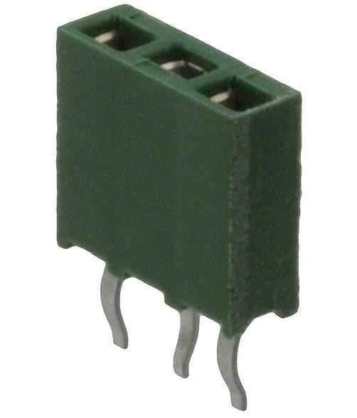 215297-3 3 Position Receptacle Connector 0,100&quot; (2.54mm) Door het gat Goud